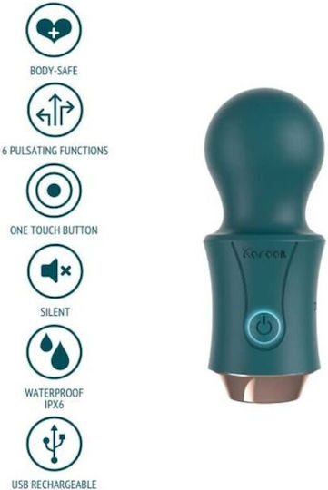 Xocoon The Traveller Wand Mini Δονητής Μασάζ 10cm Πράσινος