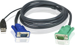 Aten Καλώδιο KVM 2L-5201U 1m