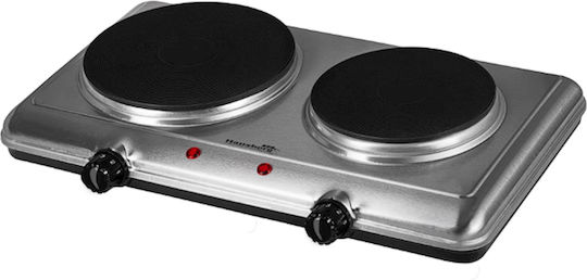 Hausberg Enamel Countertop Double Burner Inox