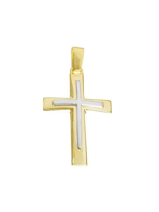 Alorado Herren Gold Kreuz 14K