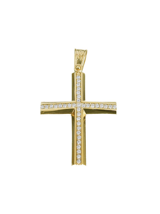 Alorado Femeiesc Aur Cruce 14K