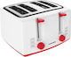Heinner Toaster 4 Slots 1100W White