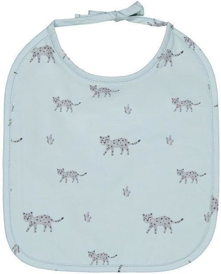 Rose in April Bib from 100% Cotton Blue