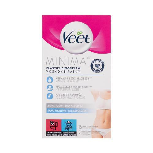 Veet Minima Κερί Αποτρίχωσης για το Μπικίνι για Ευαίσθητες Επιδερμίδες 16τμχ