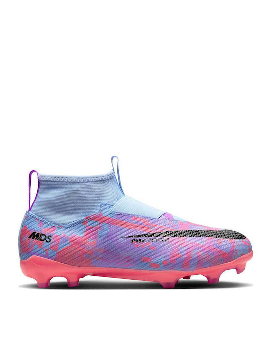 SUPERFLY 9 Kids Molded Soccer Shoes with Sock without Laces Colorful