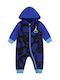 Jordan Coverall Baby Bodysuit Long-Sleeved Blue
