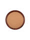 Ready Lemnos Rotund Tavă de Servire Antiderapant cu Mânere și Fildeș în Culoare Maro 33x33cm R.47527 1buc