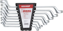 Gedore Set 8 Double Polygon Wrench Bent