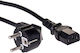 Jasper IEC C13 - Schuko Cable 1.5m Μαύρο