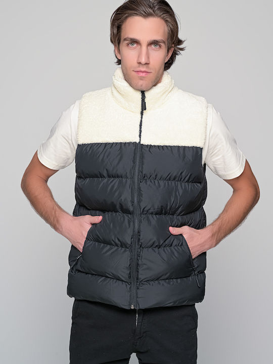 Ben Tailor Ärmellos Winter Jacke Puffer Black/W...