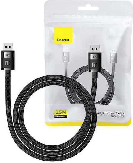 Baseus Cable DisplayPort male - DisplayPort male 1.5m Black (B00633706111-01)