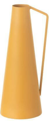 J-Line Metallic Yellow Vase Diameter 6xHeight 10cm