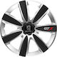 Versaco Car Hubcap Set Gtx with Peugeot Emblem 14" 4pcs Black