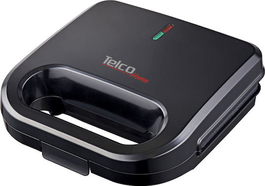 Telco ZJ-201 Сандвич тостер за 2 Сандвичи 750W Черна