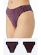 Minerva Fimelle Women's Slip 2Pack Purple