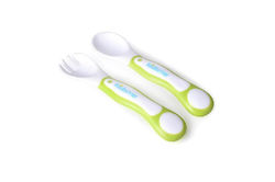 Kidsme Baby Set with Fork Green