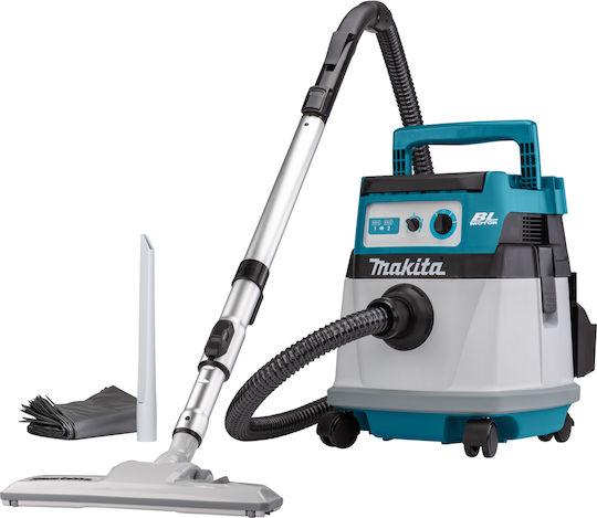 Makita Rechargeable Vacuum Wet / Dry with Plastic Bin 15lt