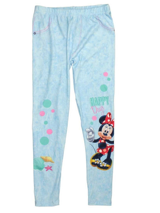 Disney Kinder Leggings Lang Hellblau