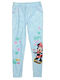 Kids Legging Long Light Blue Minnie Mouse