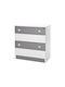 Βρεφική Συρταριέρα White/Stone Grey 81x50x86cm