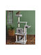 Animal Cat Scratching Post Cat Trees Gray 5 levels 60x48x170cm