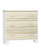 Baby Dresser with 3 Drawers Beige 91x39x89cm