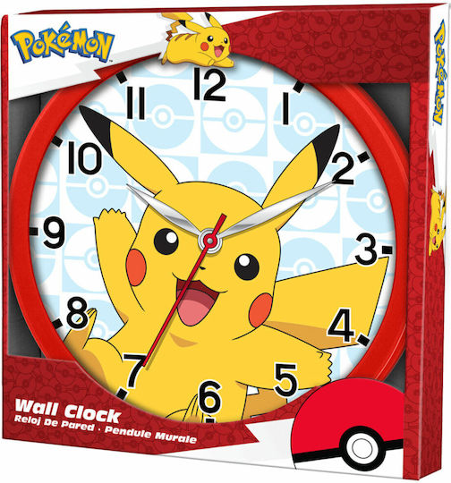 Kids Licensing Детски стенен часовник Pokémon Дърво 25εκ.