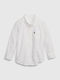 GAP Kids One Color Shirt White Oxford