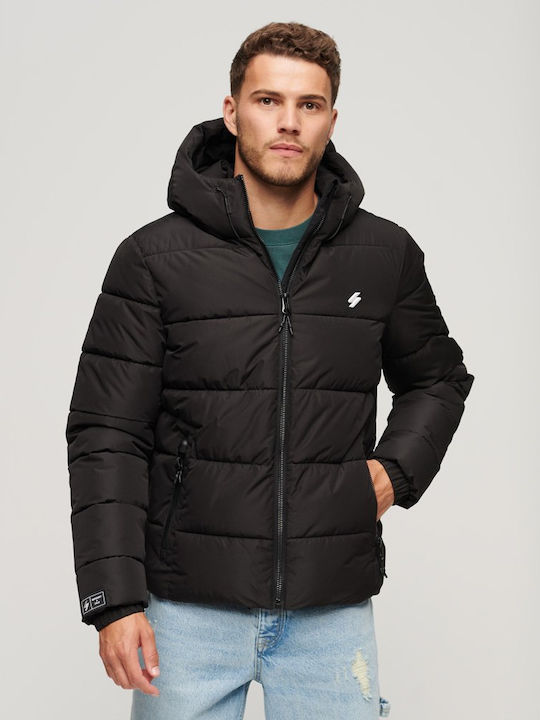 Geacă De Iarnă Puffer Neagră