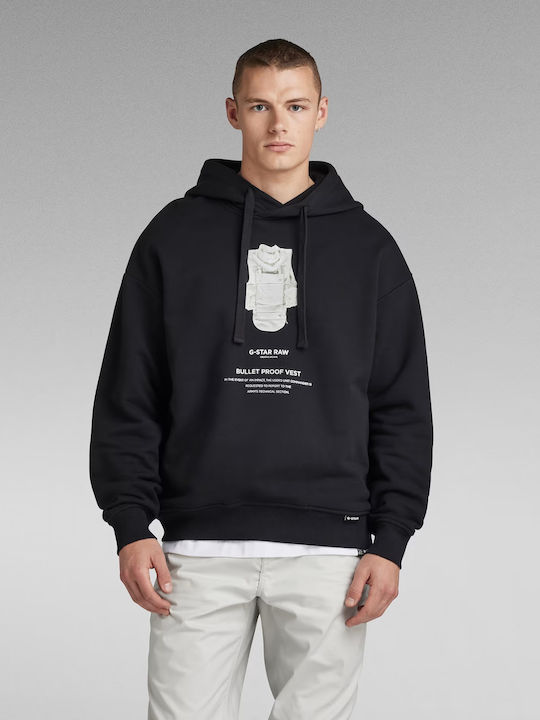 Archive Sweatshirt mit Kapuze Schwarz