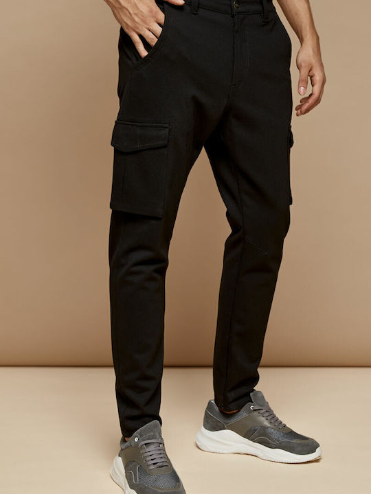 Garton-Rnd Trousers Cargo Elastic Black