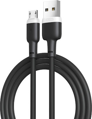 XO Regulat USB 2.0 spre micro USB Cablu Negru 1m (16.005.0232) 1buc