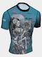 Athlon Short Sleeve Shirt 100-1811 for Jiu-Jitsu Multicolor