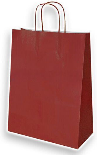 Papiertüten für Verpackungen mit Griff Burgundisch 18x8x22cm 300Stück