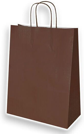 Papiertüten für Verpackungen mit Griff Braun 22x10x31cm 100Stück
