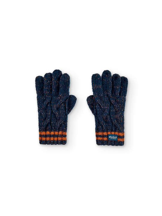 Boboli Knitted Kids Gloves Blue