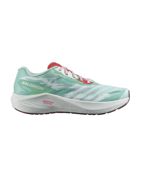 Salomon Aero Volt Damen Sportschuhe Laufen Yucca / White / Poppy Red