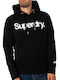 Superdry Sweatshirt with Hood Black