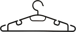 Tpster Plastic Clothes Hanger Black 5 Pieces