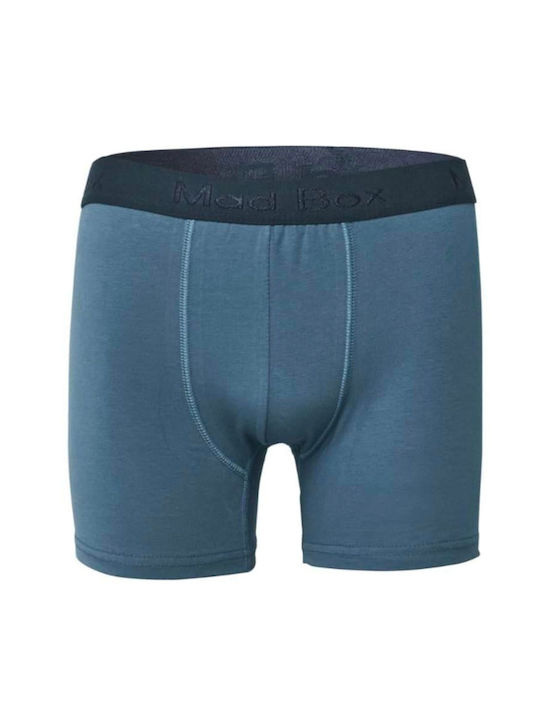 Mad Box Herren Boxershorts Blau 1Packung