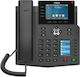 Fanvil Landline X5U Ενσύρματο Τηλέφωνο IP Μαύρο