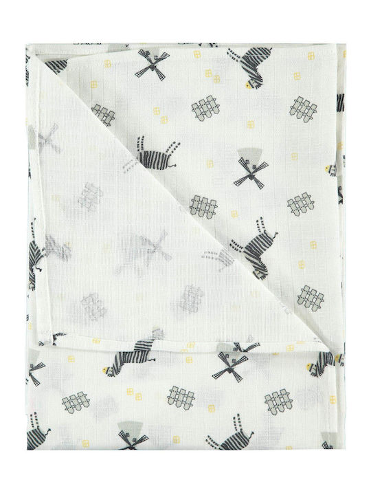 Civil Swaddle Blanket Ecru 80x100cm