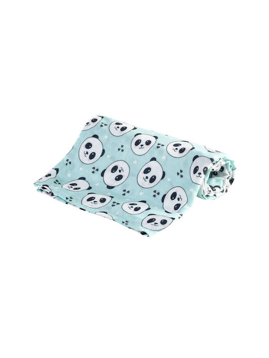 Bocioland Swaddle Blanket Green 30x30cm