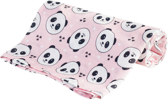 Bocioland Flanell-Kuscheldecke Rosa 30x30cm.