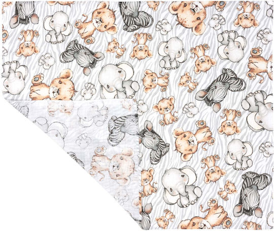 Jukki Swaddle Blanket Din Muselină Multicolor 70x80cm