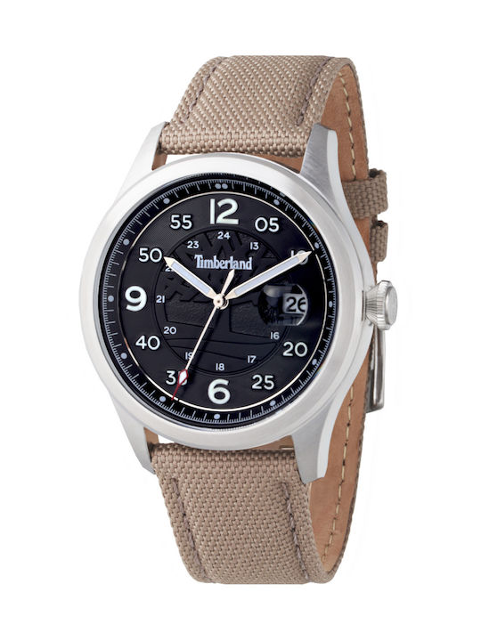 Timberland Watch Battery with Beige Leather Strap