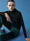 Women's Fabric Trousers with Elastic Green
