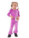 Εβίτα Kids Set with Pants Winter 2pcs Purple