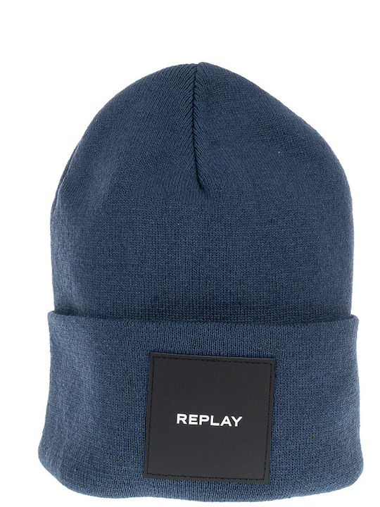 Beanie Γυναικείος Σκούφος Πλεκτός σε Μπλε χρώμα