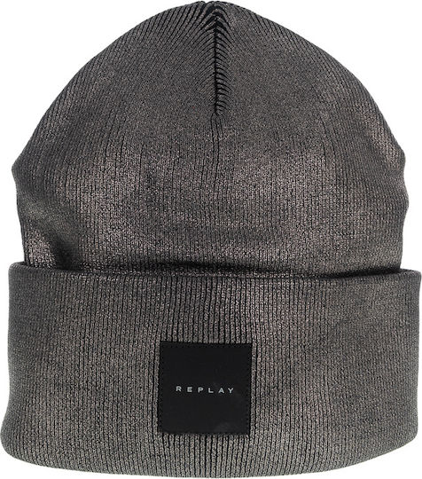 Beanie Beanie Knitted in Gray color